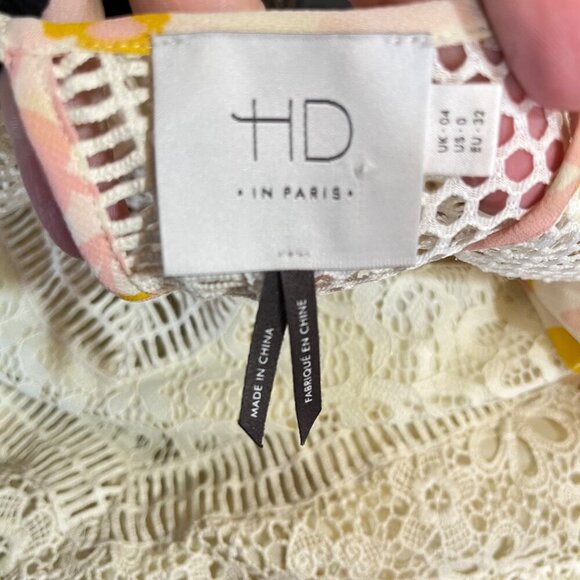 Anthropologie HD In Paris Fluttered Flores Blouse Size 0 - Picture 4 of 7